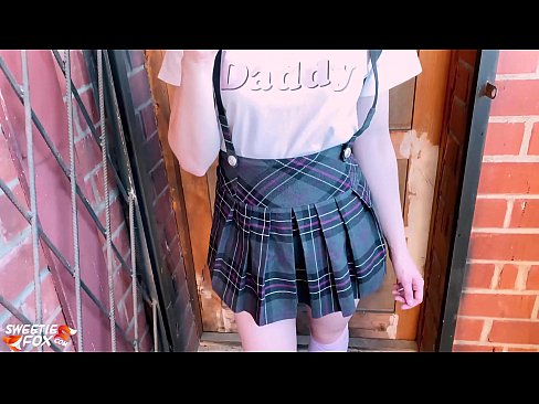 ❤️ Schoolgirl Sucks her dick deeply and fucks instead of classes. ️ Super sex at us